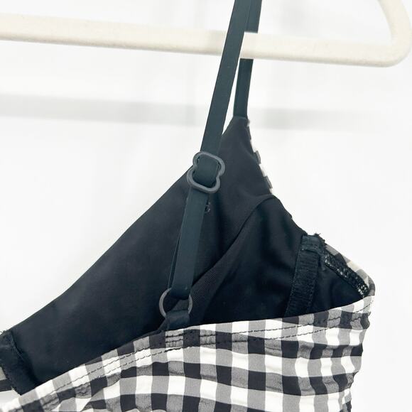 VYB Vicious Young Babes Beach Summer Plaid Underwire‎ Swim Bikini Top Size L - Picture 5 of 7